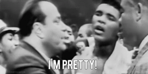 Muhammad Ali After Winning Scene GIF