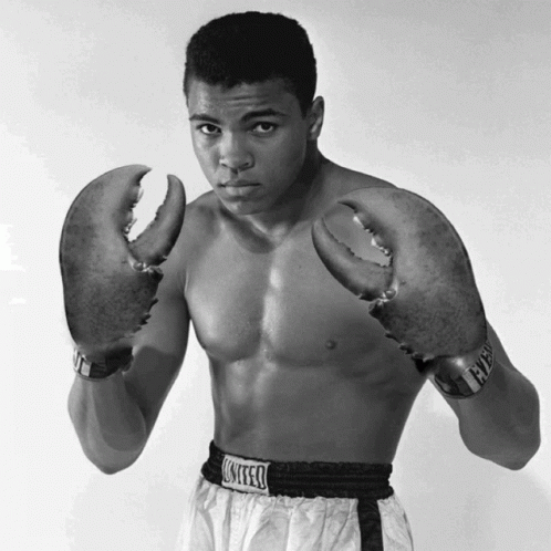 Muhammad Ali Crab Hand GIF