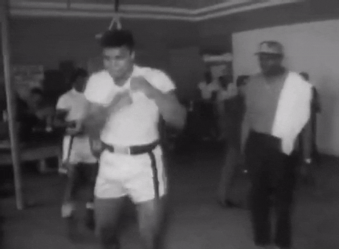 Muhammad Ali Hard Time Practice GIF