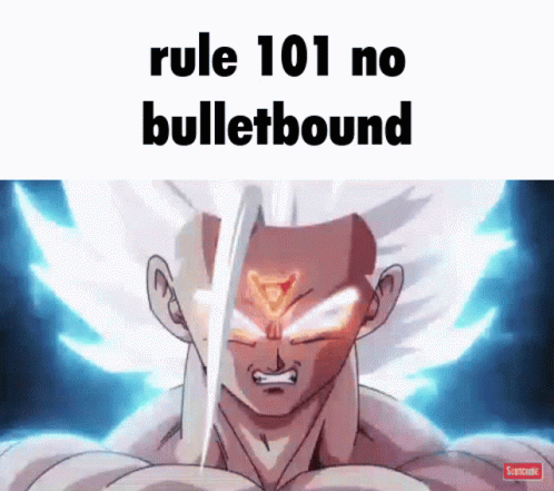 Mui Goku Dragon Ball Rule 101 No Bulletbound GIF