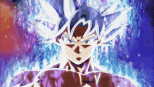 Mui Goku Dragon Ball Stare GIF