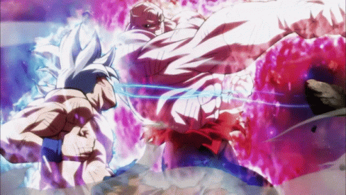 Mui Goku Jiren Dragon Ball Fight Scene GIF