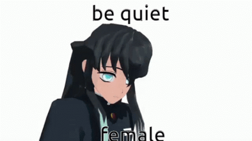 Muichiro Be Quiet Female GIF