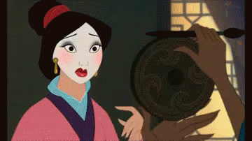 Mulan Make Up Licked Finger GIF
