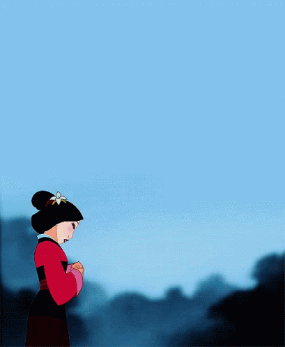 Mulan Make Up Walking GIF
