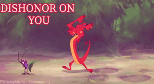 Mulan Mushu Dishonor On You GIF