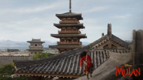 Mulan Movie Liu Yifei Run Fly GIF