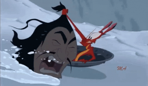 Mulan Mushu Nope Water Stream GIF