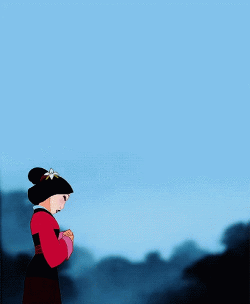 Mulan Make Up Walking GIF