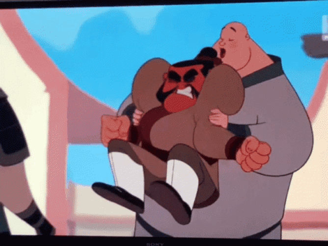 Mulan Singing Chien-Po Angry Yao GIF