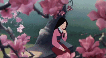 Mulan Singing Her Reflection Song GIF