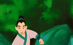 Mulan Smiling While Standing in Water