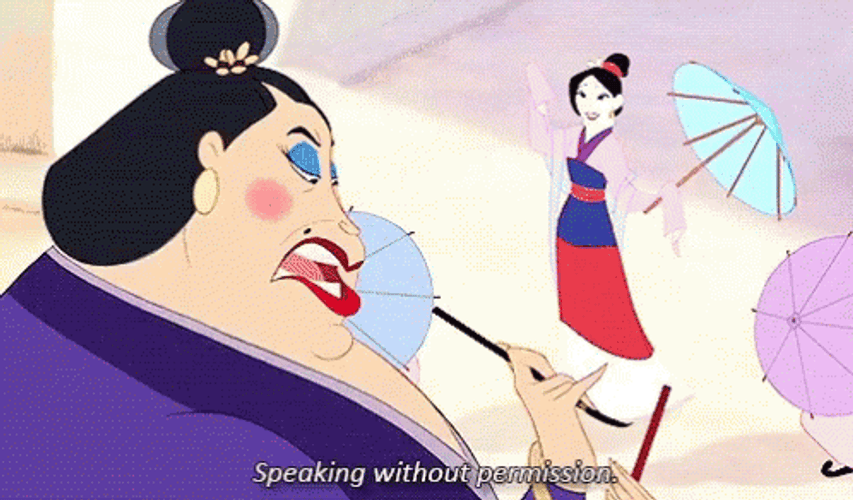 Mulan The Matchmaker Speaking Without Permission GIF
