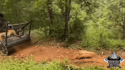 Mulcher Reversing To Create Mulch GIF