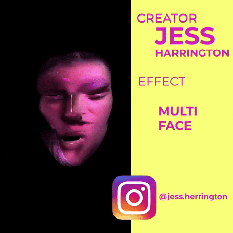 Multi Special Effects Scary Face GIF