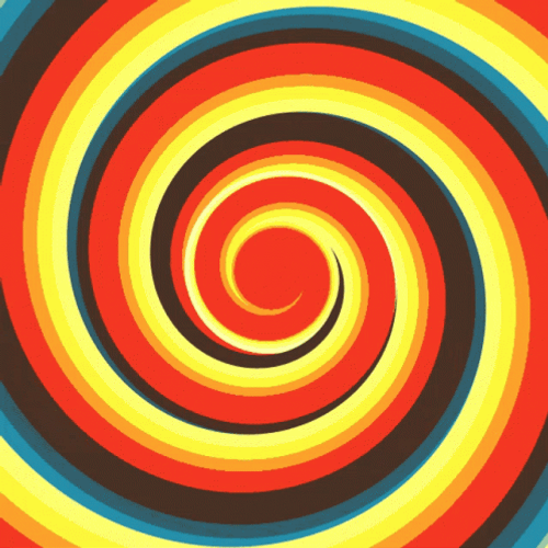 Multicolored Hypnotic Spiral  GIF