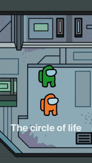 Multiplayer Game Among Us Circle Of Life GIF