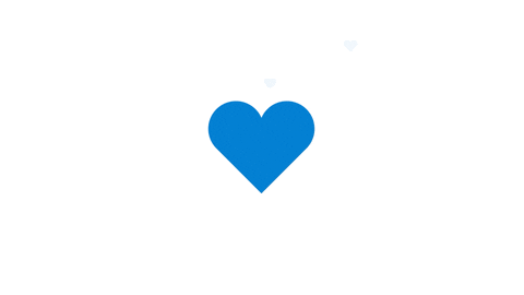 Multiple Blue Heart GIF