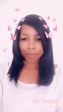 Multiple Pink Butterfly In Head GIF