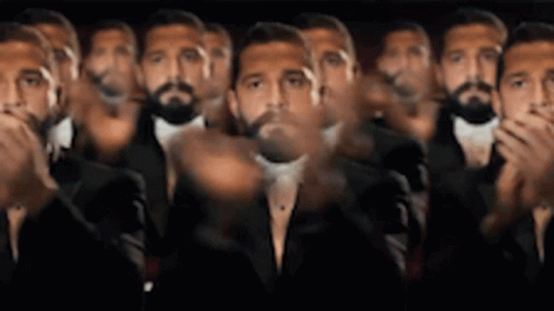 Multiple Shia Labeouf Clapping Intensely GIF