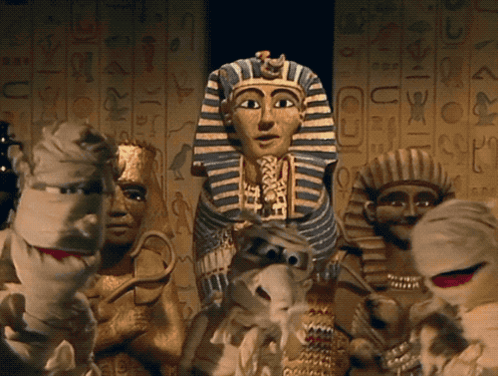 Mummy Puppets with Egyptian Writing