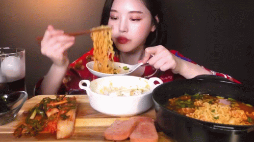 Mun Bok-hee Spicy Food Mukbang GIF