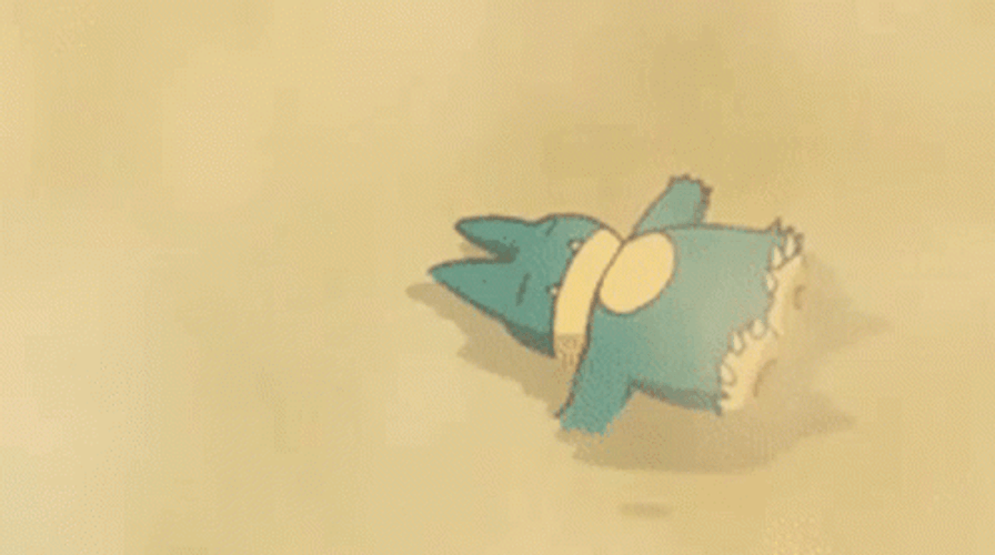 Munchlax Pokemon Floating In Water GIF