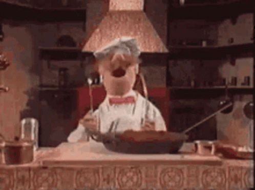 Muppet Chef Holding Frying Pan