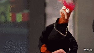 Muppet In Black Turtleneck And Necklace ABC News GIF