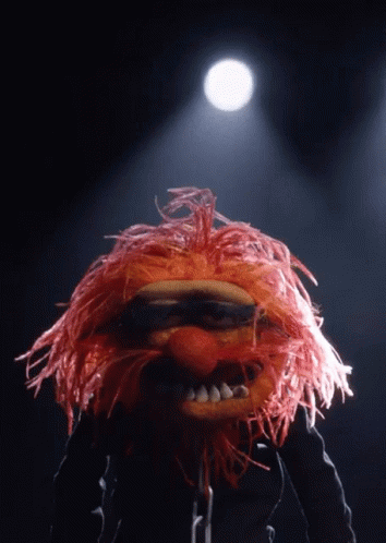 Muppets Animal Gets Tired GIF