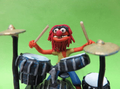 Muppets Animal Slow Drum GIF