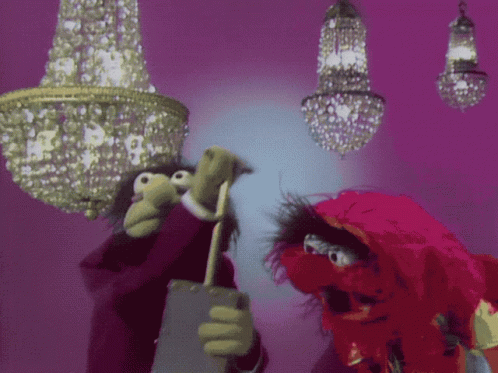 Muppets Animal Surprised Boom GIF