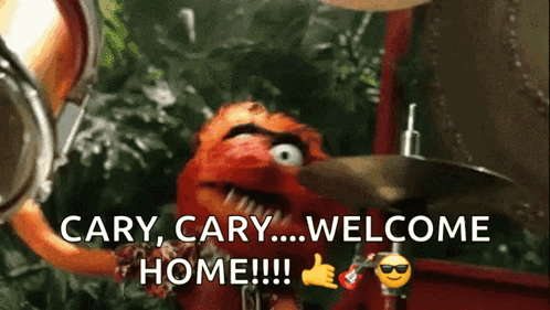 Muppets Animal Welcome Home Cary GIF