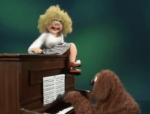 Muppets Annie Sue And Rowlf The Dog Jamming GIF