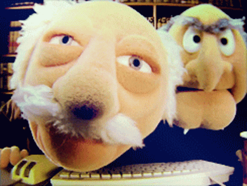 Muppets Statler And Waldorf Close Up GIF