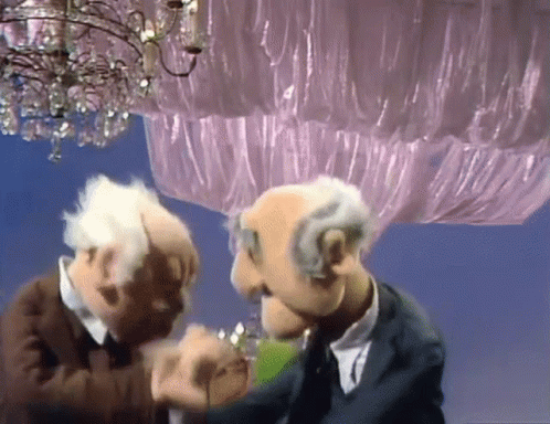 Muppets Statler And Waldorf Dancing GIF