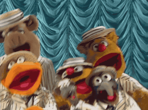 Muppets With Mouths Wide Open