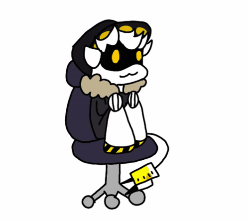 Murder Drones N Designation Spinning Chair GIF