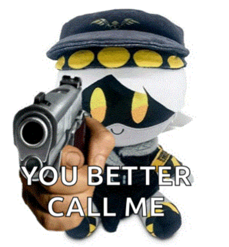 Murder Drones Plush You Better Call Me GIF