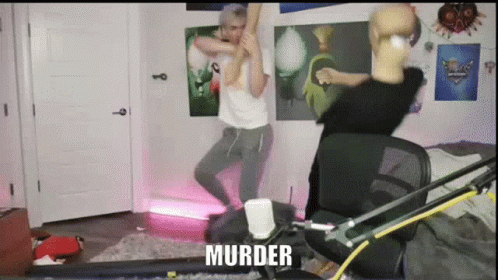 Murder Flamingo Albert Flipping Out GIF