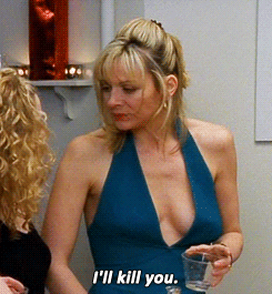 Murder Kim Cattrall I'll Kill You GIF