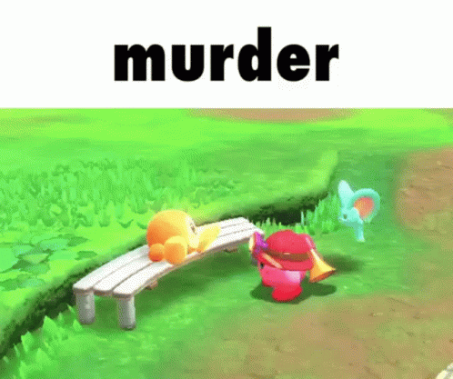Murder Kirby Meme GIF