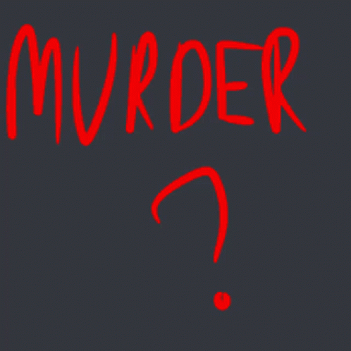Murder Shaking Text Design Art GIF