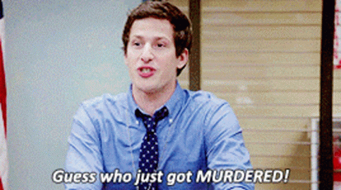 Murdered Jake Peralta Brooklyn Nine Nine GIF