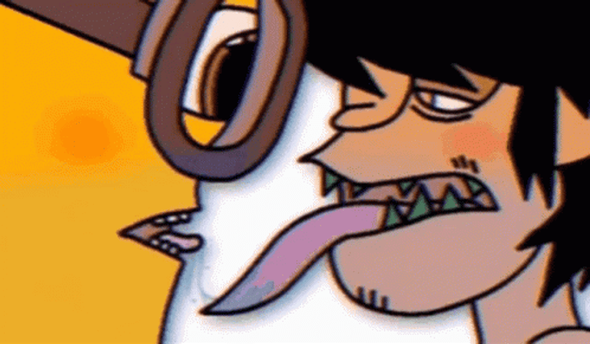 Murdoc Gorillaz Tongue Out Minions GIF