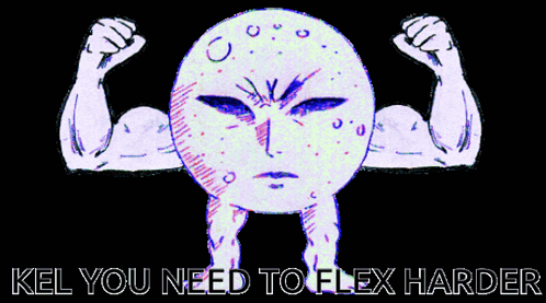 Muscular Face Kel You Need To Flex Harder GIF