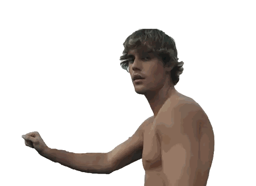 Muscular Man Flexing