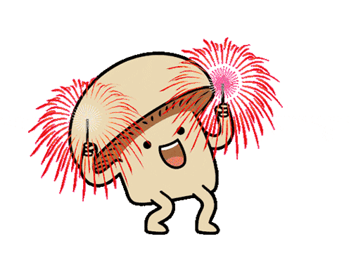 Mushroom Birthday Celebration GIF