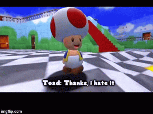 Mushroom Cartoon Thanks I Hate It GIF
