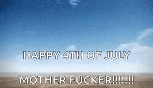 Mushroom Cloud Happy 4th Of July GIF